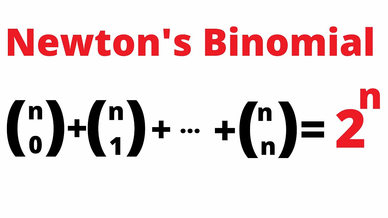 Newton's Binomial Theorem YouTube