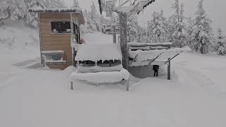 【🔰⛷️スキー 3年目 カービング練習中】パウダースノー絶景樹氷を見たくて！山形県天元台スキー場初めての湯の平コース ヤバイ❗