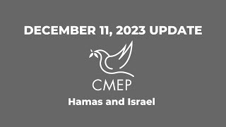 Dec 11 Update from CMEP's Rev. Dr. Mae Elise Cannon