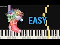 Christmas - The First Noel | EASY Piano Tutorial by Pianella Piano