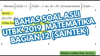 BAHAS SOAL ASLI MATEMATIKA | UTBK 2019 BAGIAN 12 (SAINTEK)