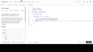 LeetCode 412. Fizz Buzz JavaScript Solution