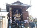 北条節句祭　宵宮　御旅町　屋台蔵　屋台蔵出し