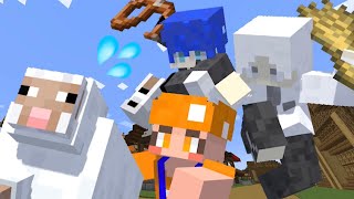 【初投稿】脱走したひつじたちを捕まえろ！！【マイクラ】