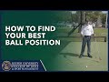 How To Find Your Best Ball Position