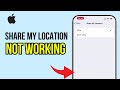 How to Fix Share My Location Not Working on iPhone