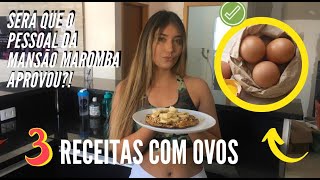 RECEITAS FIT | 3 PRATOS USANDO OVOS