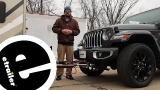 Setting up the Roadmaster Nighthawk All-Terrain Tow Bar w/ LED Lights on your 2023 Jeep Wrangler 4xe