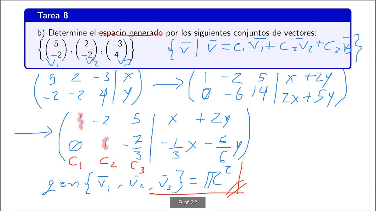 Combinacion Lineal Independencia Lineal - Gufa