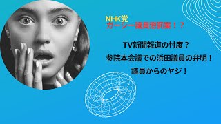 NHK党ガーシー議員懲罰案！？立花党首の見解と浜田議員の本会議での弁明（音量調整版）