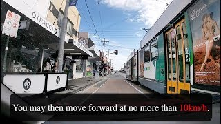 Driving with Trams - Passing at a Tram Stop