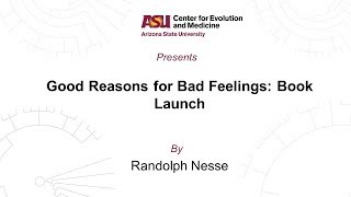 Good Reasons for Bad Feelings: USA Book Launch | Randolph Nesse