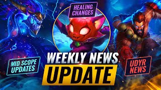 WEEKLY NEWS UPDATE: Udyr Update + Healing Nerfs & MORE - League of Legends