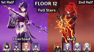 Raiden Miko Overload + Diluc Melt | 5.3 Spiral Abyss Floor 12 9 Stars | Genshin Impact