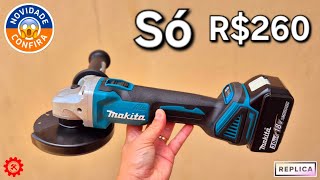 PREÇO TOP - Esmerilhadeira Makita 18v DGA404 Brushless (Replica)