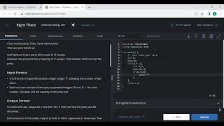 Right There Problems Solution form CodeChef || Right There ||