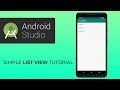 Android Studio List View Tutorial