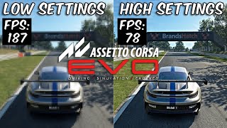 Assetto Corsa Evo - How Graphic's settings affect FPS! Early Access