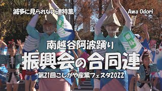 圧巻の踊り手130名の組踊り「南越谷阿波踊り振興会合同連」第21回こしがや産業フェスタ2022 （2022.11.27）