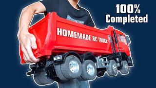 How to make RC Truck MAN TGS 8x8 1/10 Scale 100% Completed (Made of PVC pipe)