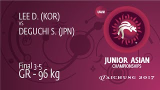 BRONZE GR - 96 kg: D. LEE (KOR) df. S. DEGUCHI (JPN), 2-1