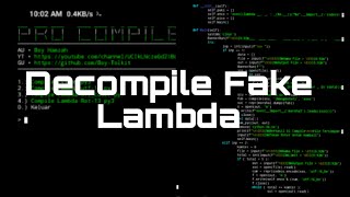 How to Decompile Fake lambda | How to Decode Fake Lambda Check the video, #termux #terminal