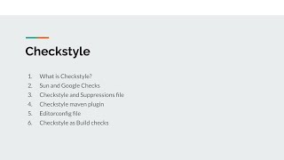 Part 12 | Checkstyle Formatting and Coding Standards | Build check | Checkstyle Maven Plugin