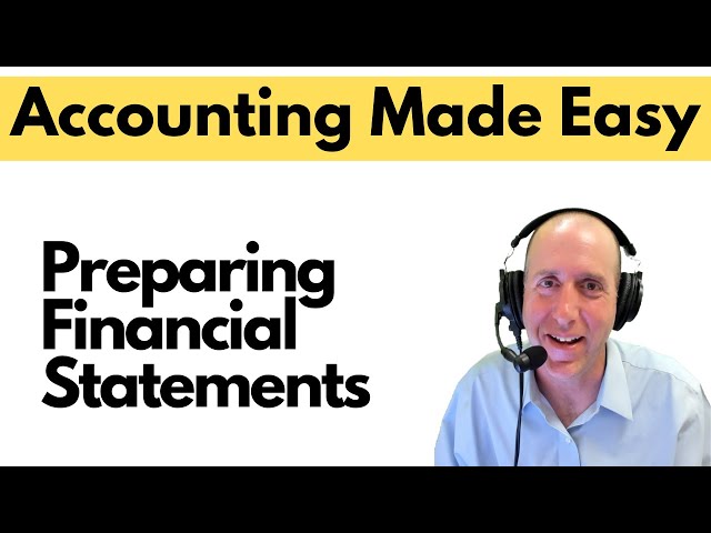 Fa4 Preparing The Financial Statements