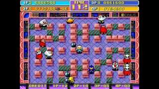 Bomberman World/New DynaBlaster 4 player Netplay arcade game 60fps