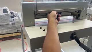 Sysform 430M Manual Cutter - How to replace blade