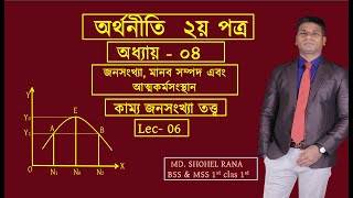 HSC Economics 2nd paper chapter 4 lec 6 (কাম্য জনসংখ্যা তত্ত্ব)