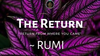 THE RETURN ~ RUMI | Rumi poetry in English | Rumi Quotes