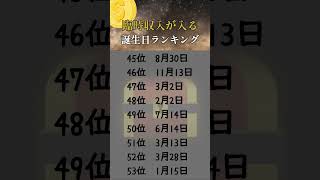 臨時収入が入る誕生日ランキング🔮　#占い #うらない #誕生日占い #恋愛 #スピリチュアル  #金運 #金運アップ