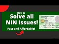 Solve all NIN Issues very fast and easily! // NIN in 2023