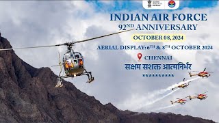 Watch | Indian Air Force Day 2024 | 92nd Anniversary Celebrations at Marina Beach, Chennai