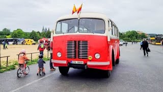 Bus Day in Prague 2024 - Ikarus 280, vintage Karosa ŠD11 and Škoda 706 - 4K