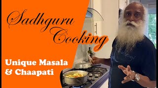 Sadhguru cooking as the Master turns Master Chef