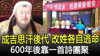 成吉思汗的後代如今怎樣？改名換姓各自逃命，600年後靠一首詩團聚！#成吉思汗#鐵木真#元朝#歷史#奇聞#考古#文物#國寶#歷史風雲天下