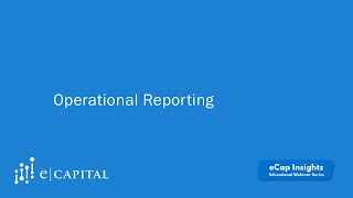 OneStream FP&A Educational Series | Operational Reporting