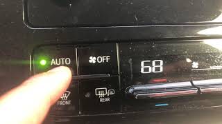 AIR CONDITIONER AND HEATER SYSTEM CONTROLS IN TOYOTA PRIUS