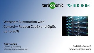 Vicom Webinar:  Automation with Control