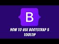 How to use Bootstrap 5 Tooltip