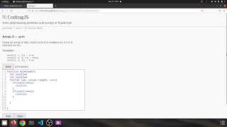 Javascript Codingjs (Codingbat) Array-2 no14 solution