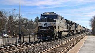 CP 247-15 hauls past Northbrook with a pair of NS motors