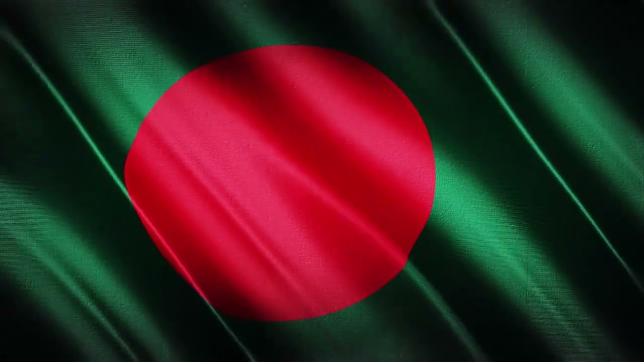 National Anthem Of Bangladesh 4 Line Instrumental & Flag Animation By ...