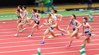 決勝 U16 U18 女子60m 日本室内陸上2025