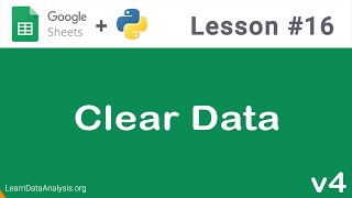Google Sheets API in Python | Clear Data