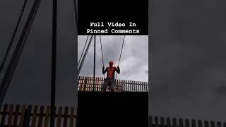 Spooderman on a swing  #Spiderman #Spooderman #spiderverse #spidermanacrossthespiderverse #shorts