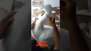 how to make thermocol peacock