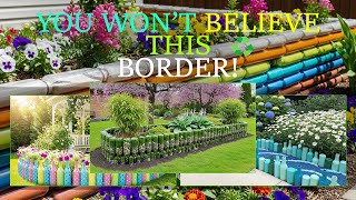 DIY Garden Magic ✨ From Bottles to Beautiful Borders – Small Yard Makeover Hacks!